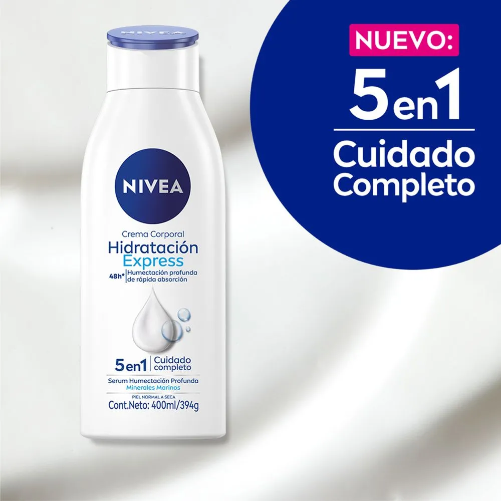 Nivea Hidratación Express Crema Corporal Piel Normal A Seca