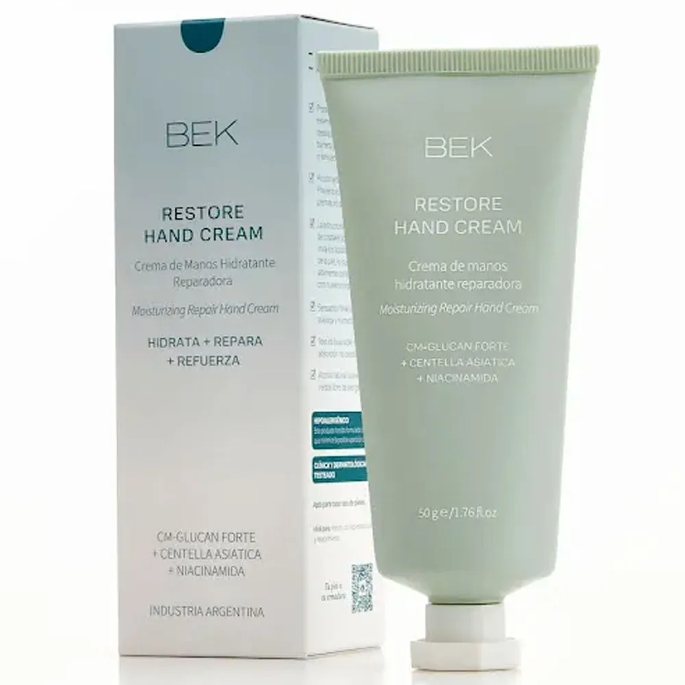 Bek Restore Crema De Manos Hidratante Reparadora