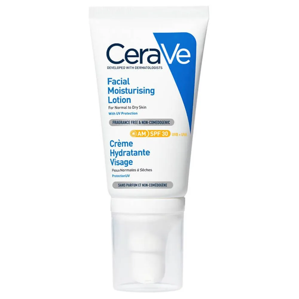 Cerave Loción Hidratante De Rostro Fps30 Piel Normal A Seca