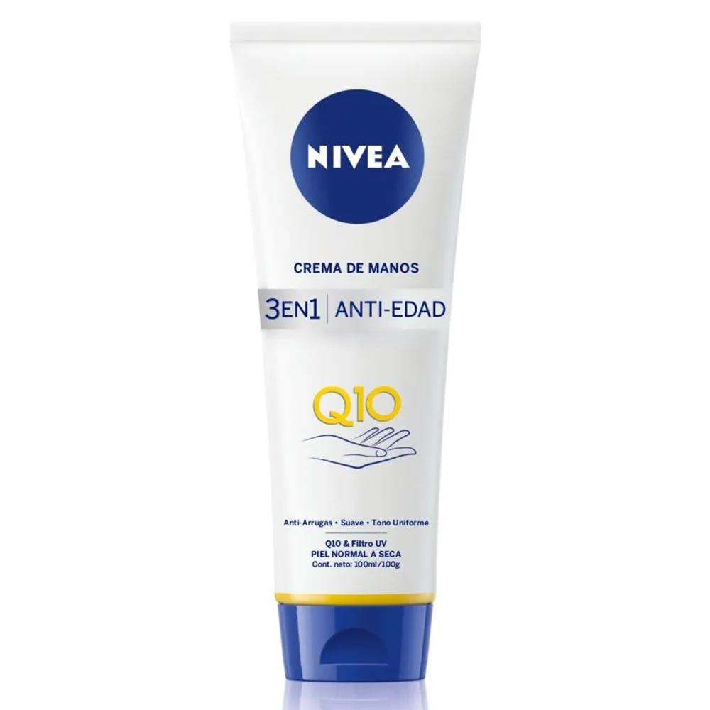 Nivea Q10 Crema De Manos 3 En 1 Antiarrugas