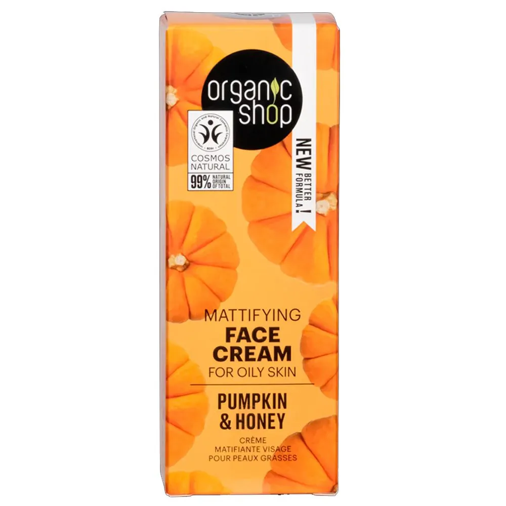 Organic Shop Crema Facial De Día Matificante Calabaza Y Miel