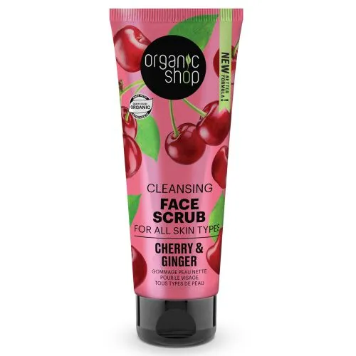 Organic Shop Exfoliante Facial De Cereza Y Jengibre