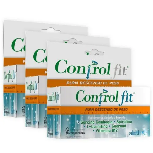 Pack 3 Nutraceutical Control Fit Plan Descenso De Peso