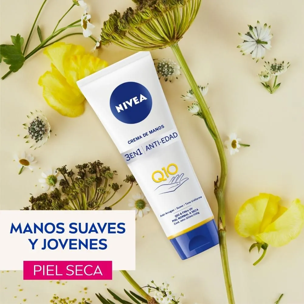 Nivea Q10 Crema De Manos 3 En 1 Antiarrugas