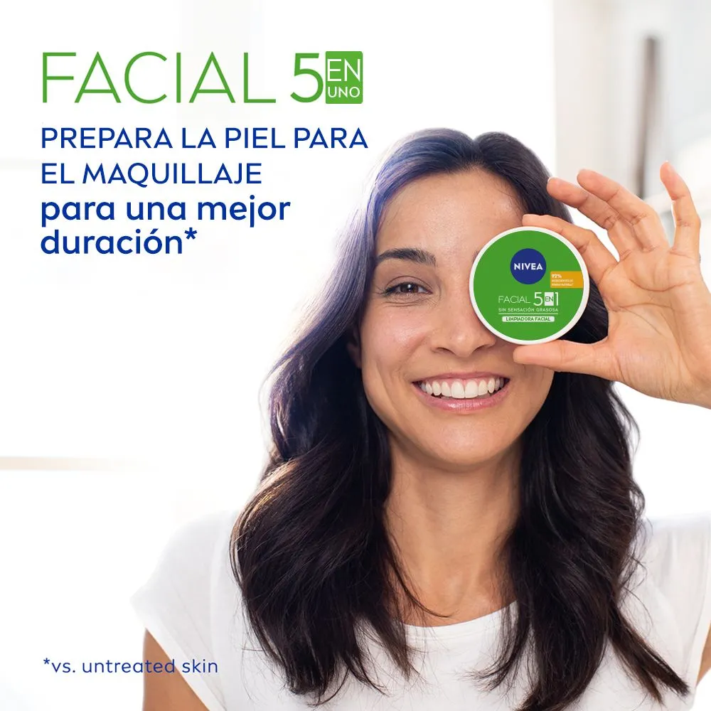 Nivea Cuidado Limpiador Crema Facial 5 En 1