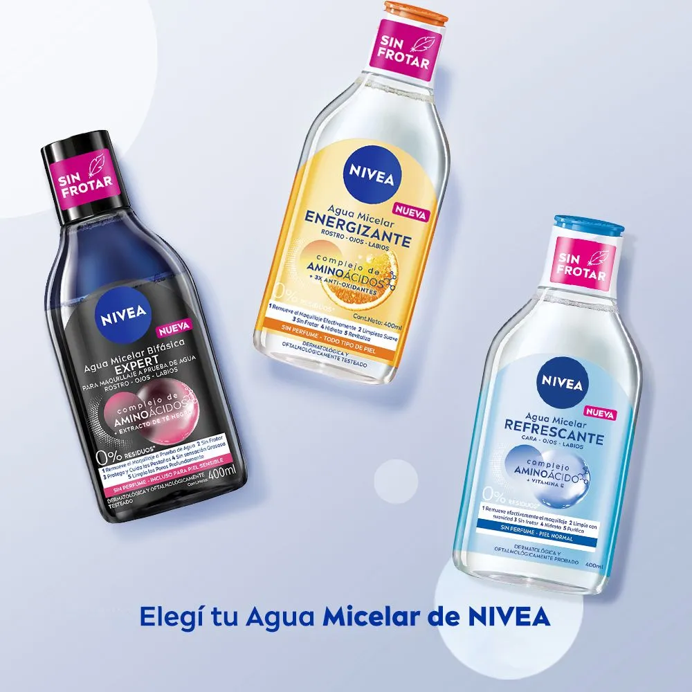 Nivea Agua Micelar 5 En 1 Refrescante X 400ml