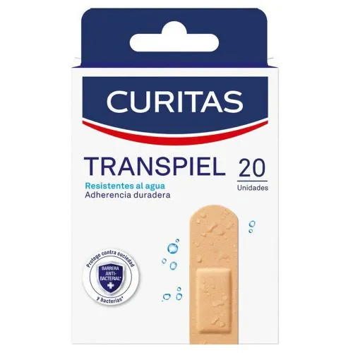 Curitas Tela Transpiel Apósitos Adhesivos X 20 Unidades