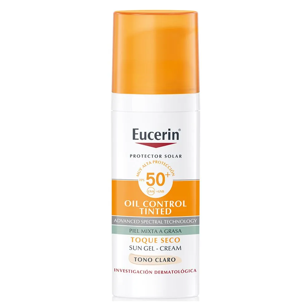 Eucerin Protector Solar Fps50+ Oil Control Tinted Toque Seco
