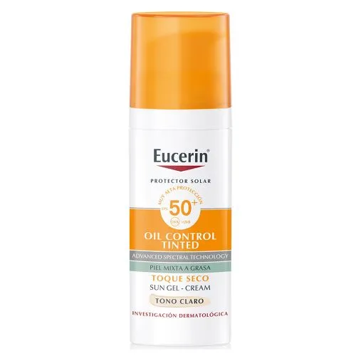 Eucerin Protector Solar Fps50+ Oil Control Tinted Toque Seco