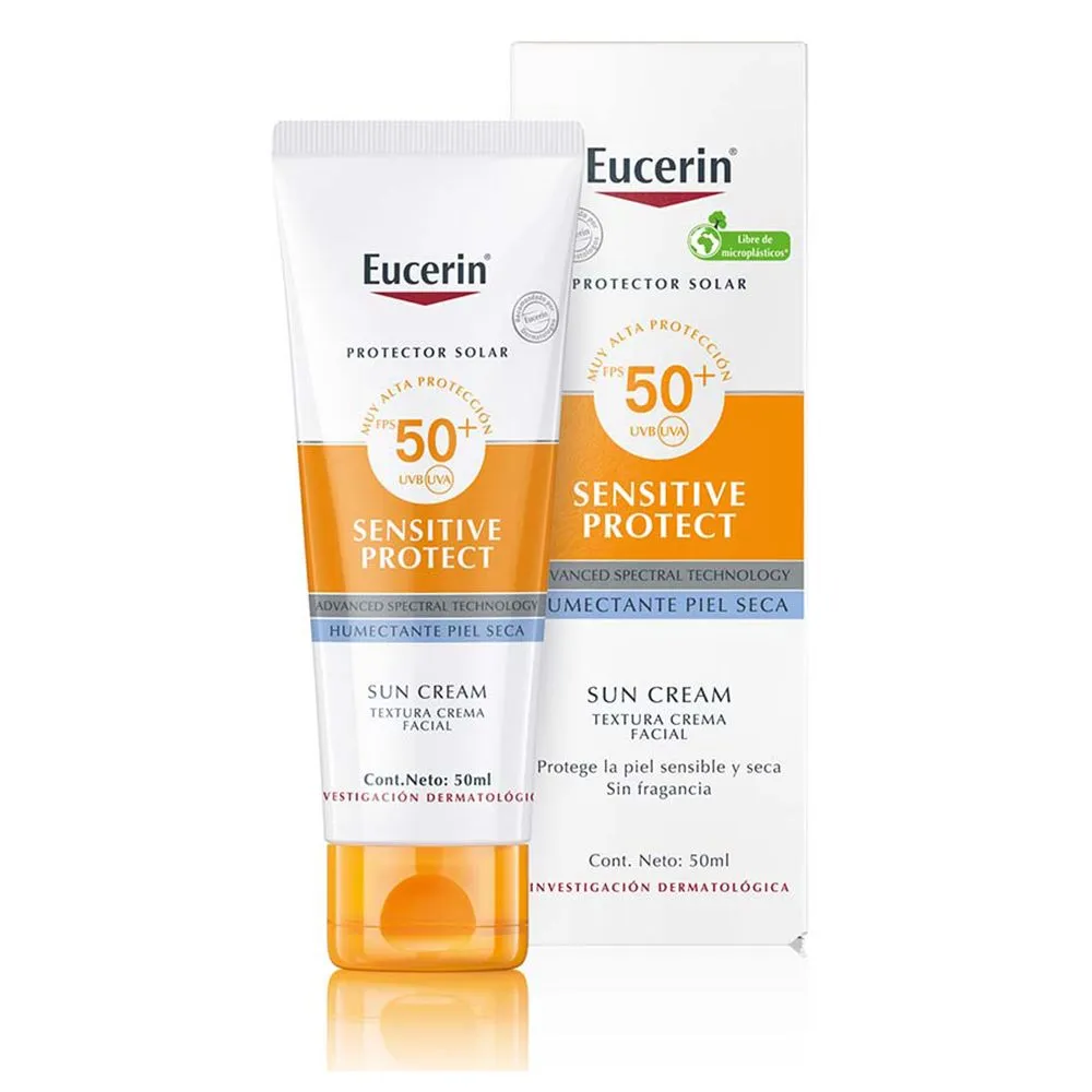Eucerin Sensitive Protect Protector Solar Facial Fps 50+ Vto 9-26