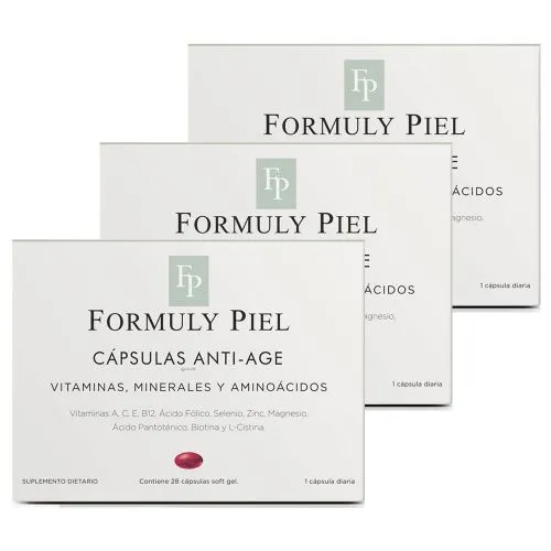 Pack 3 Formuly Piel Cápsulas Anti Age
