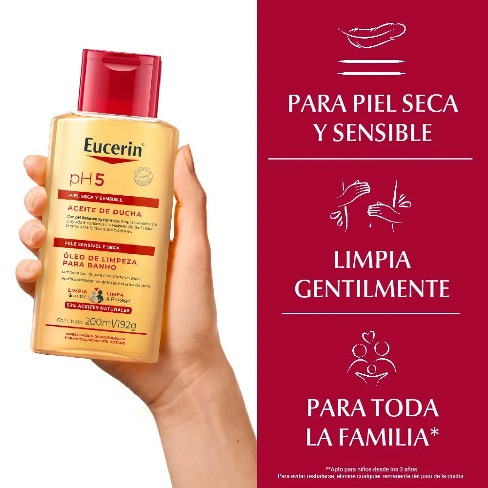 Eucerin Aceite De Ducha Ph5 Piel Seca Y Sensible