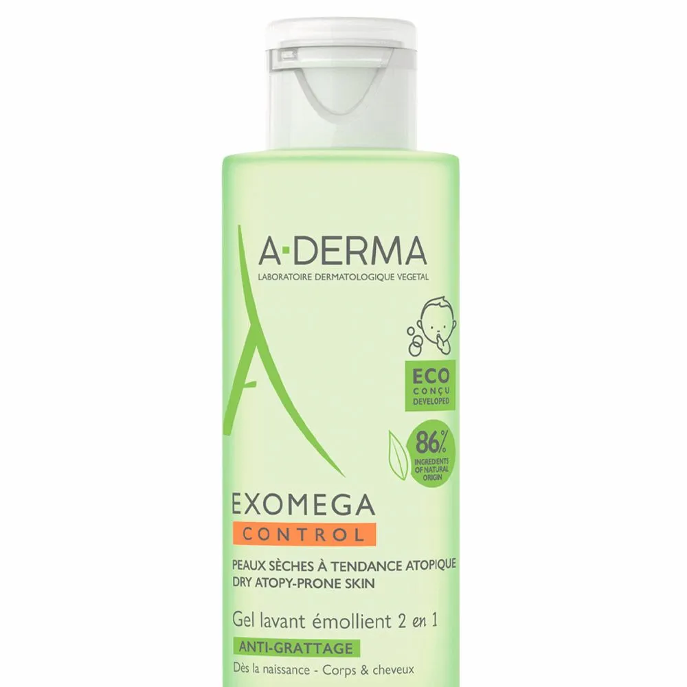 A Derma Exomega Gel Limpiador 2 En 1 X 200ml