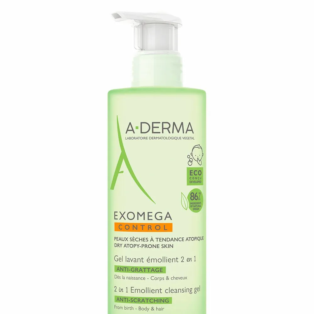 A Derma Exomega Gel Limpiador 2 En 1 X 500ml