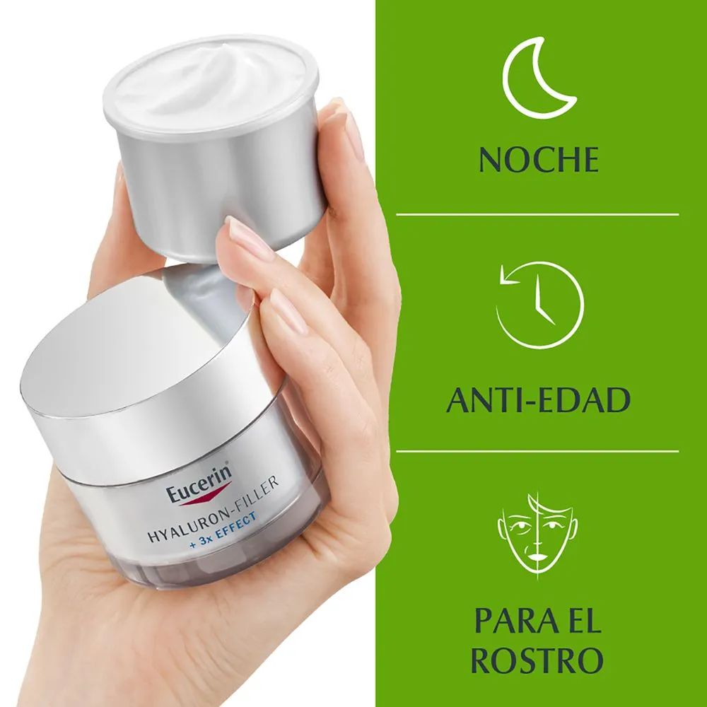 Eucerin Hyaluron Filler 3x Effect Repuesto Crema De Noche