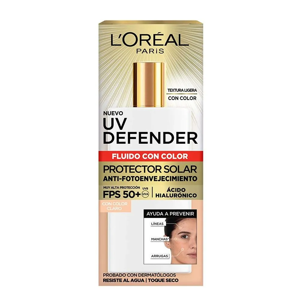 Loreal Paris Uv Defender Fluido Color Protector Fps50+