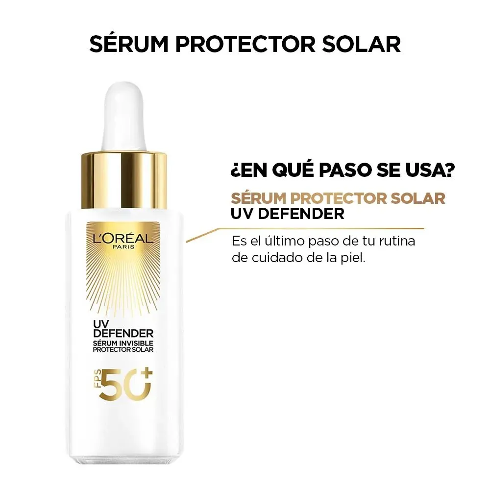 Loreal Paris Uv Defender Protector Solar Sérum Fps 50+