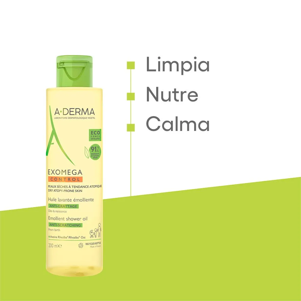 A Derma Exomega Control Aceite Limpiador X 200ml