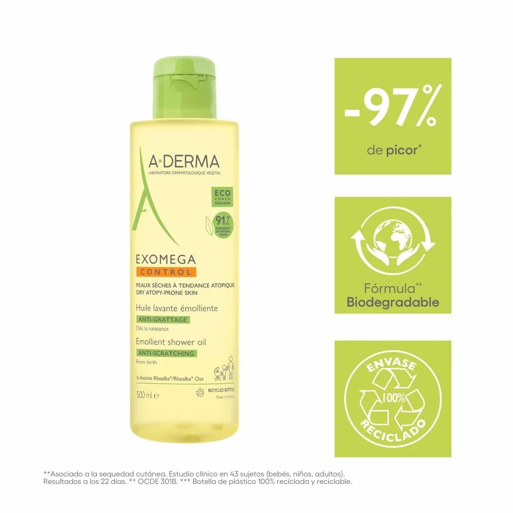 A Derma Exomega Control Aceite Limpiador X 500ml
