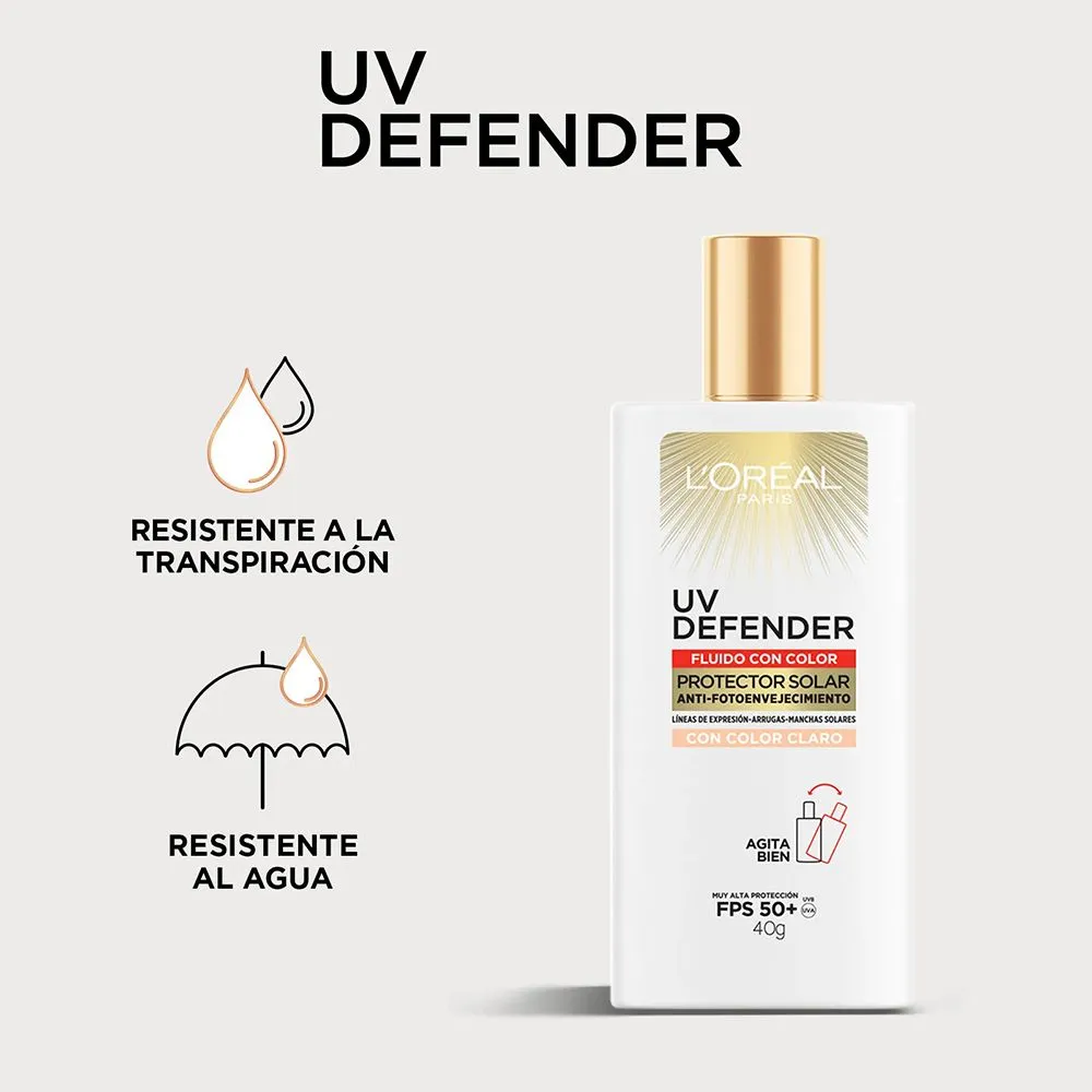Loreal Paris Uv Defender Fluido Color Protector Fps50+