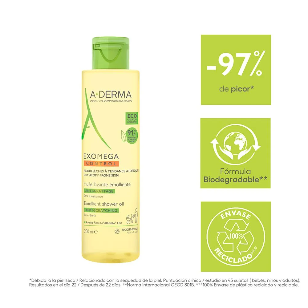A Derma Exomega Control Aceite Limpiador X 200ml