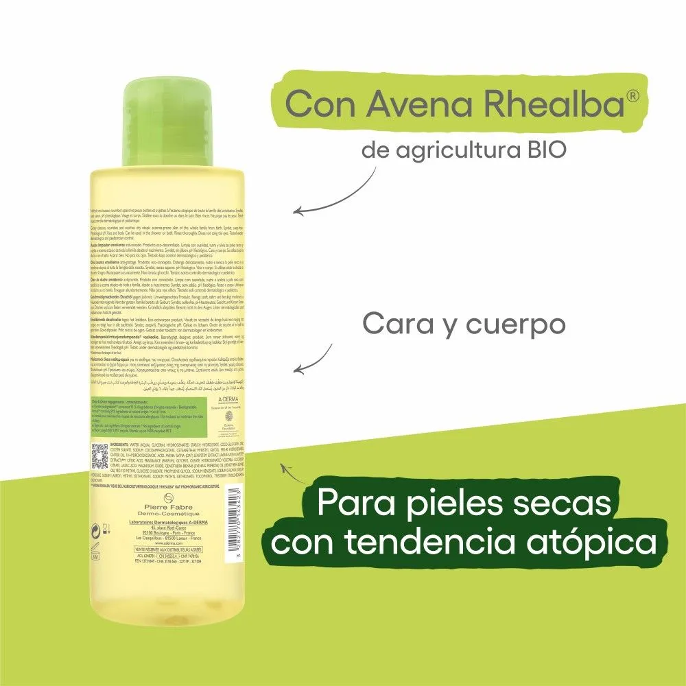 A Derma Exomega Control Aceite Limpiador X 500ml