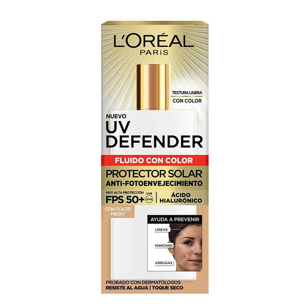 Loreal Paris Uv Defender Fluido Color Protector Fps50+