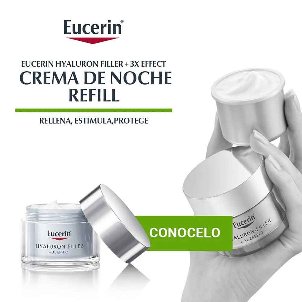 Eucerin Hyaluron Filler 3x Effect Repuesto Crema De Noche