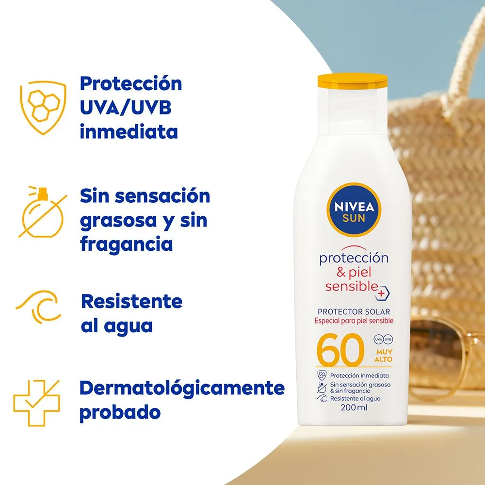 Nivea Sun Protección Y Piel Sensible Protector Solar Fps60
