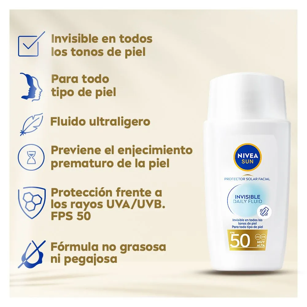 Nivea Sun Invisible Daily Fluid Protector Solar Facial