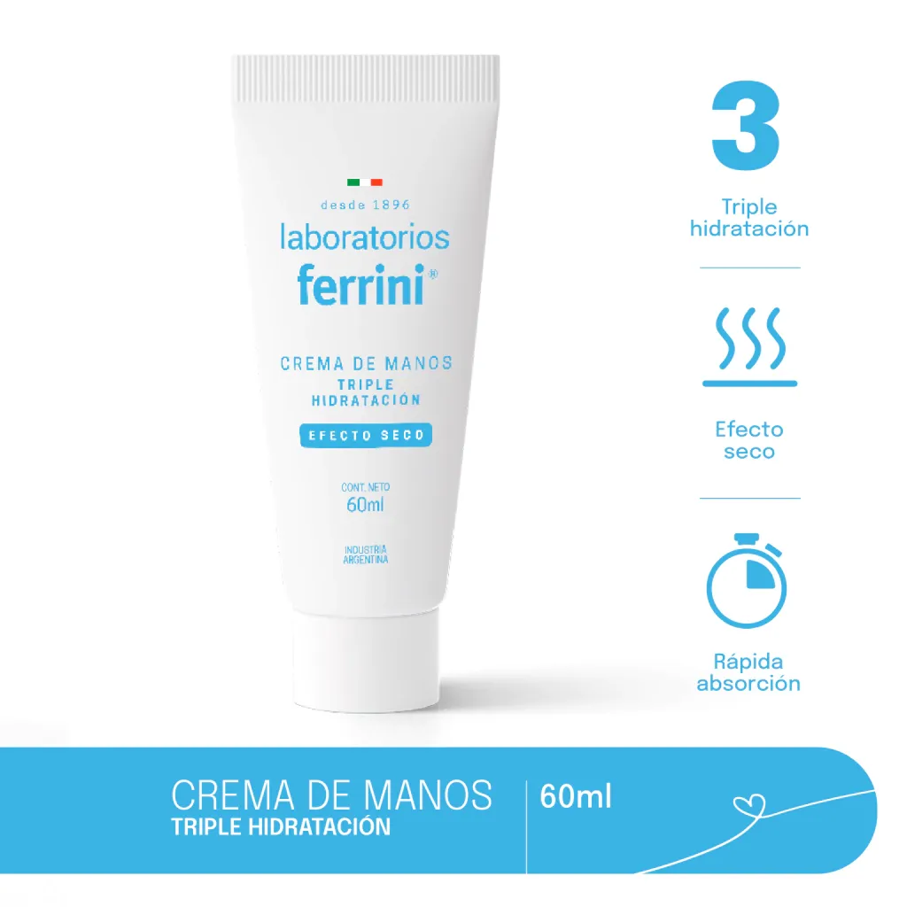 Ferrini Crema De Manos Triple Acción X 60ml