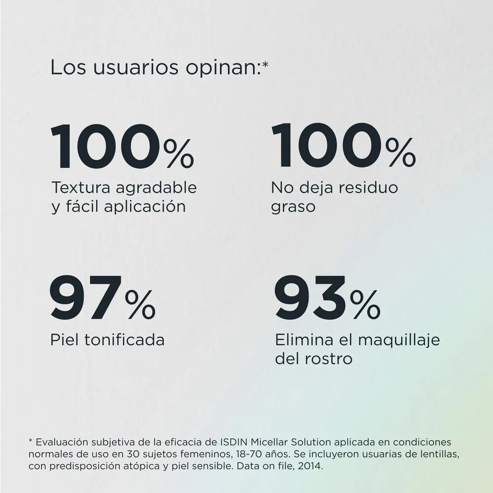 Isdin Micellar Solution 4 En 1 Limpieza Facial X 400ml