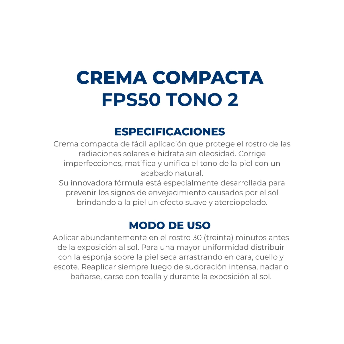 Dermaglós Protector Solar Fps50 Facial Crema Compacta Color