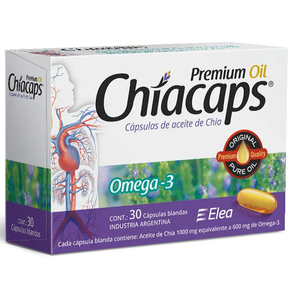 Chiacaps Aceite De Chia Omega 3 X 30 Cápsulas