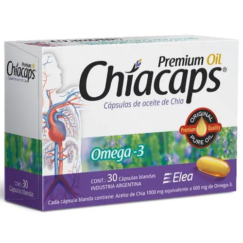 Chiacaps Aceite De Chia Omega 3 X 30 Cápsulas