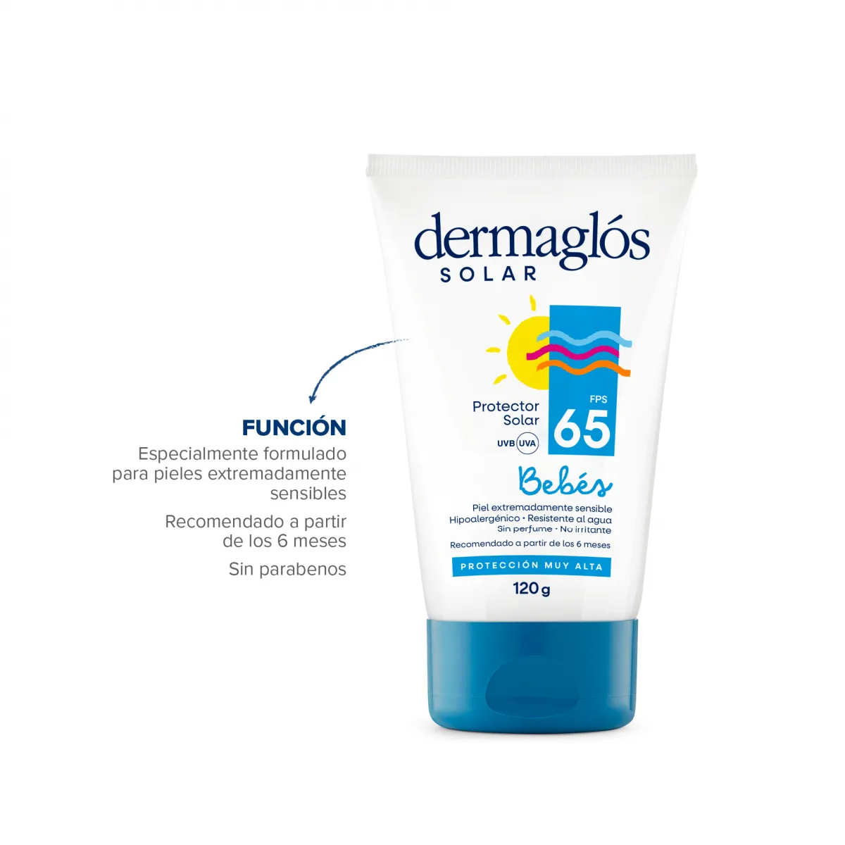Dermaglós Protector Solar Fps65 Bebés X 120 Gramos