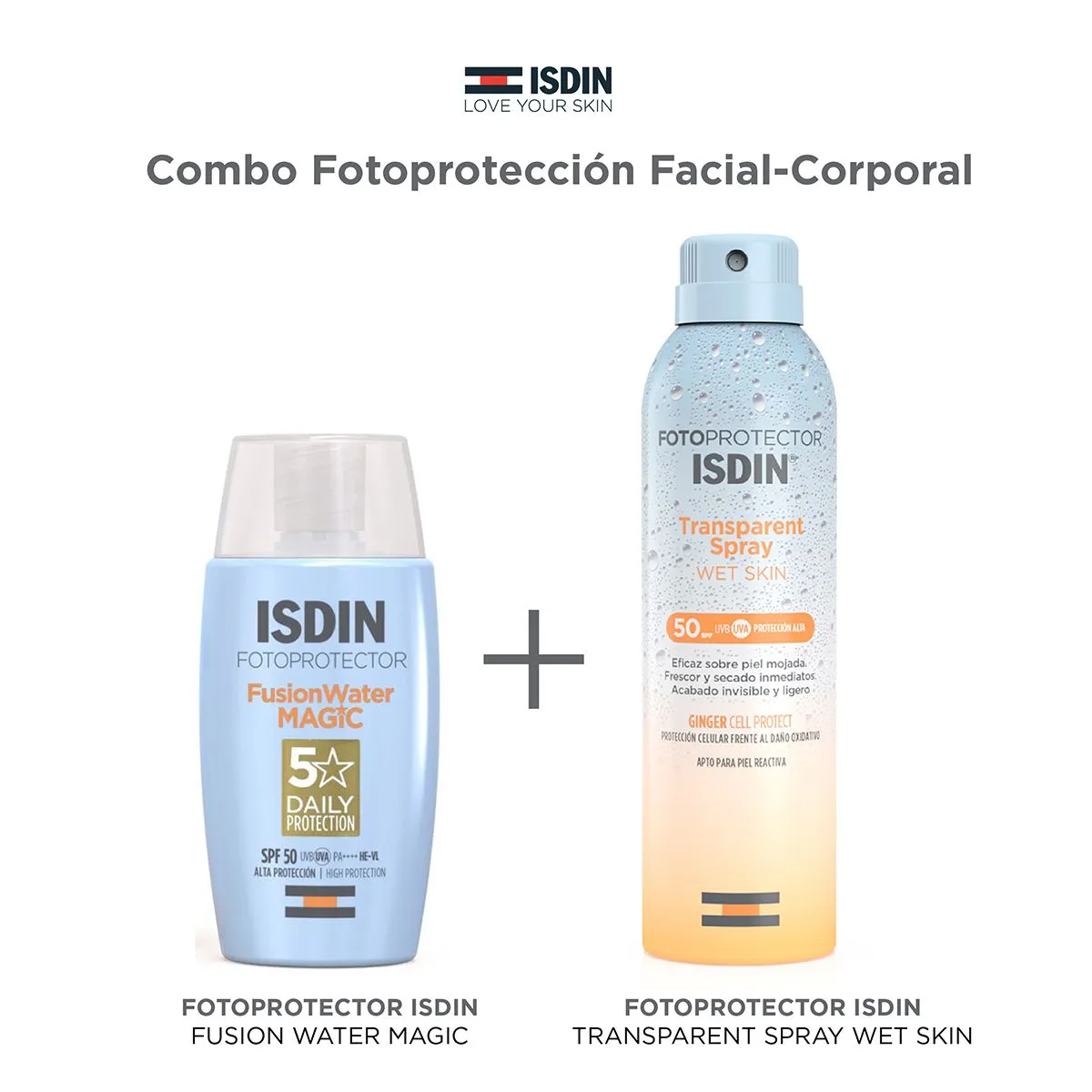 Isdin Combo Fotoprotección Facial Y Corporal Spf50