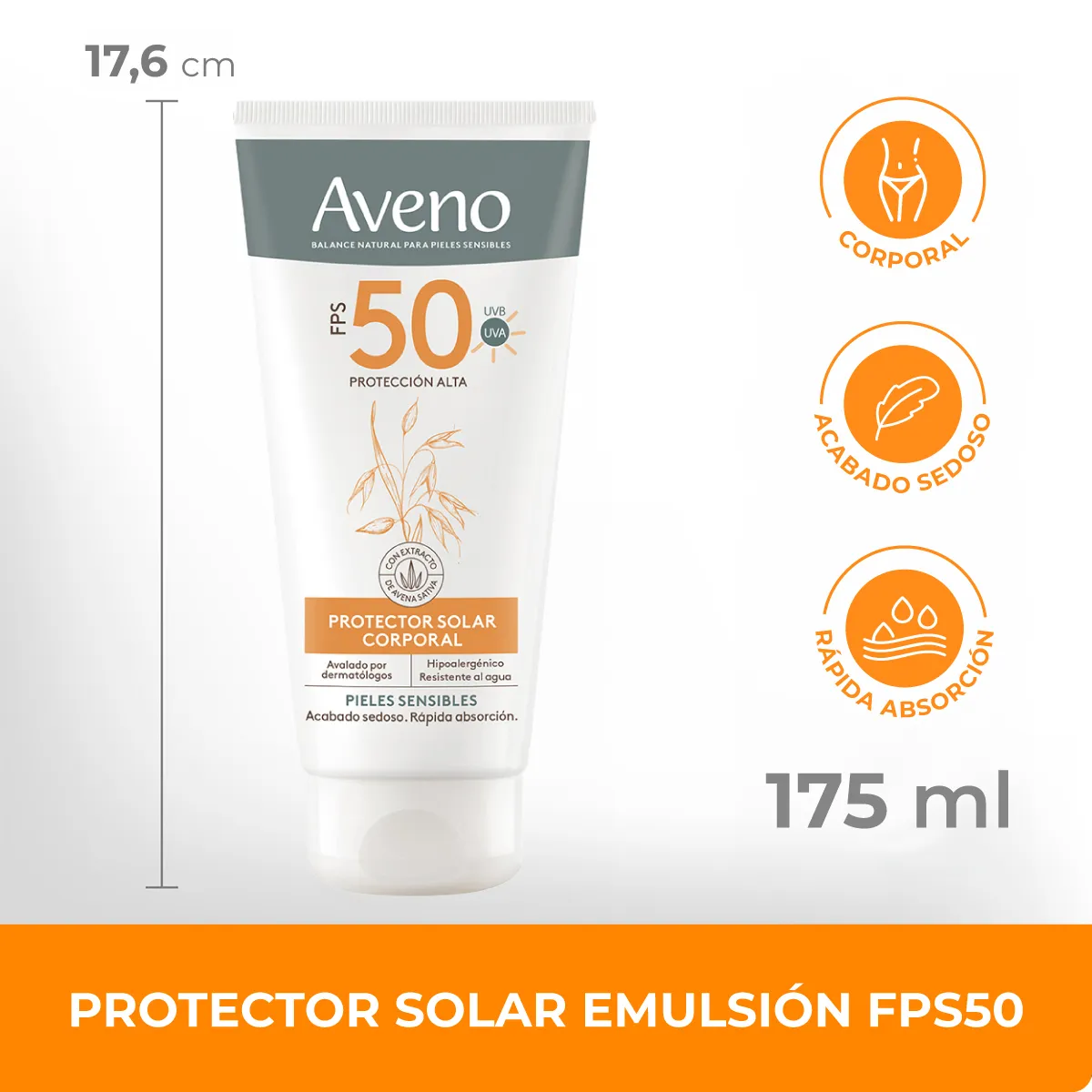 Aveno Protector Solar Emulsión Corporal Fps50