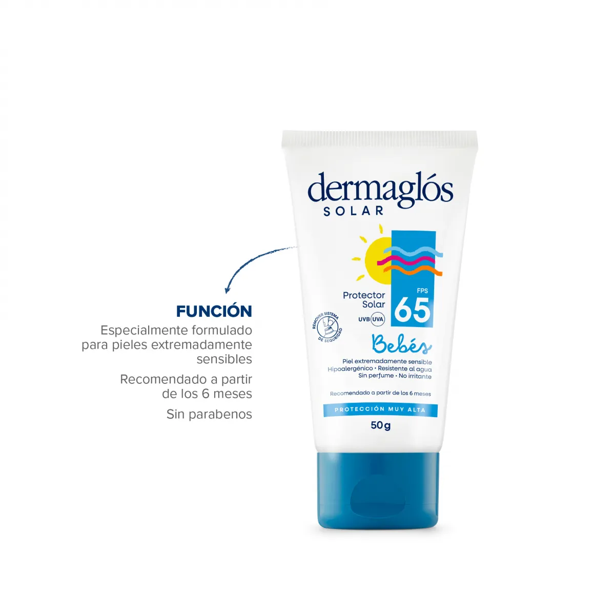 Dermaglós Protector Solar Fps65 Bebés X 50 Gramos