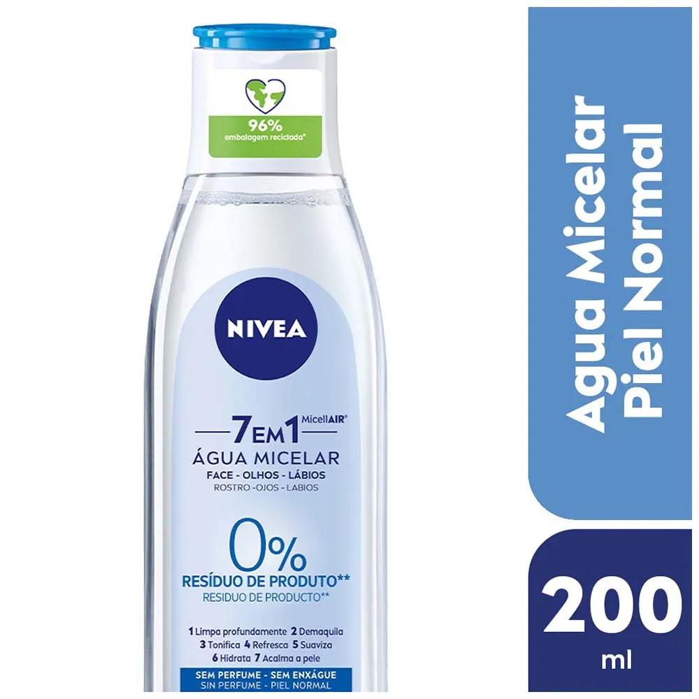 Nivea Agua Micelar 5 En 1 Refrescante X 200ml