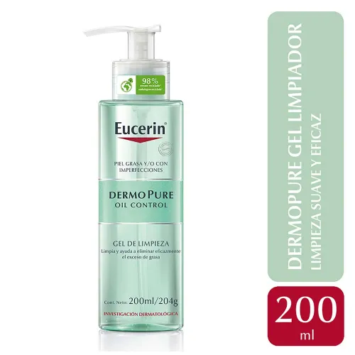Eucerin Dermopure Oil Control Gel Limpiador Facial X 200ml