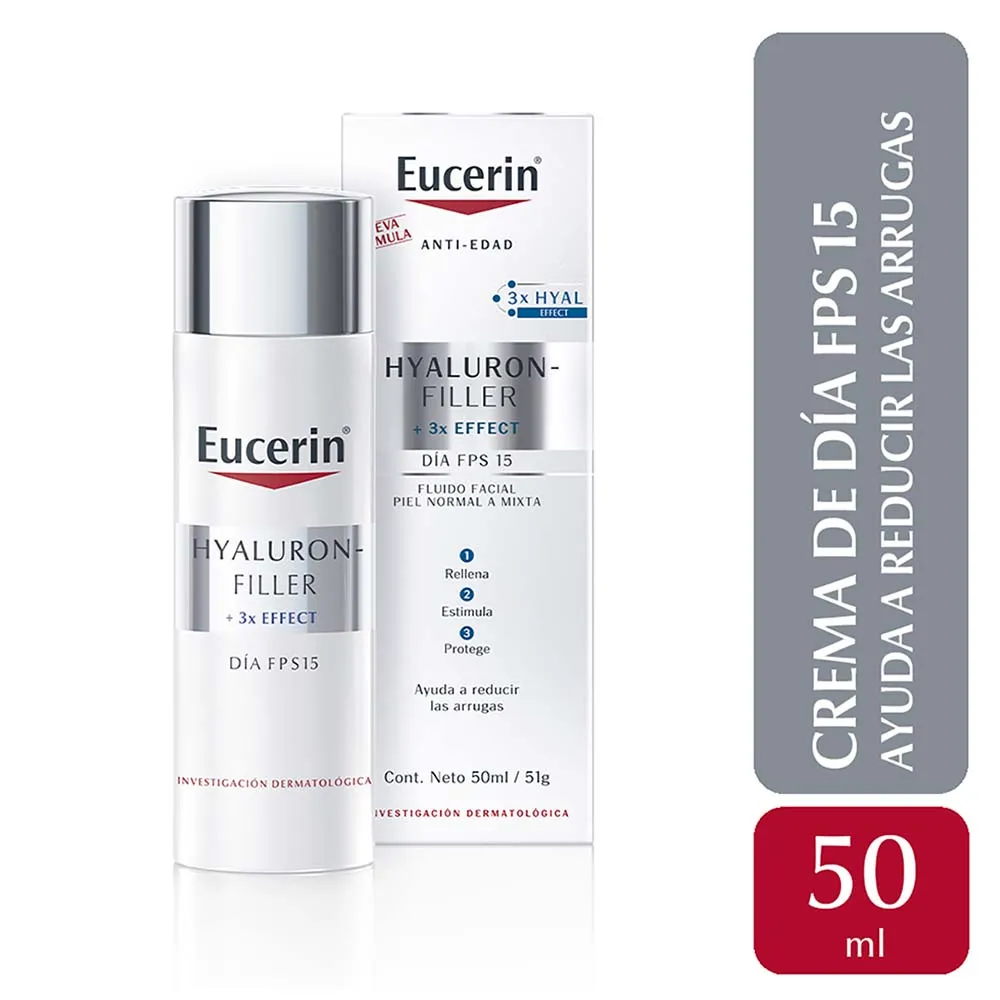 Eucerin Hyaluron Filler 3x Effect Crema De Dí­a Fps 15