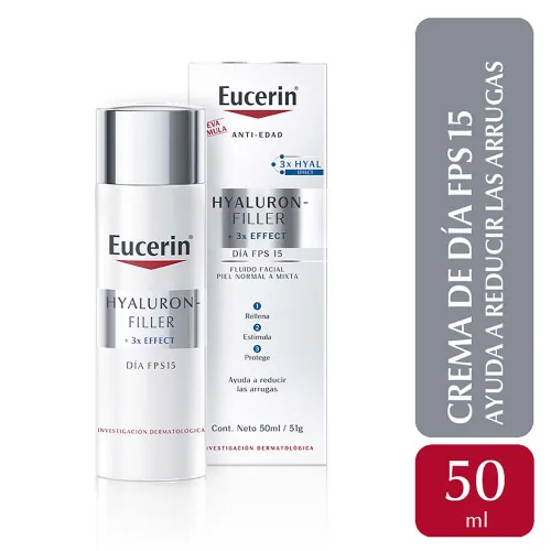 Eucerin Hyaluron Filler 3x Effect Crema De Dí­a Fps 15