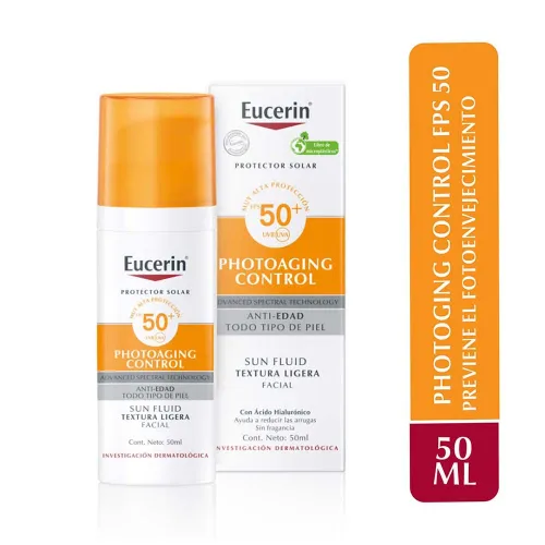 Eucerin Sun Fps50+ Fluido Antiedad Facial Vto 9-26