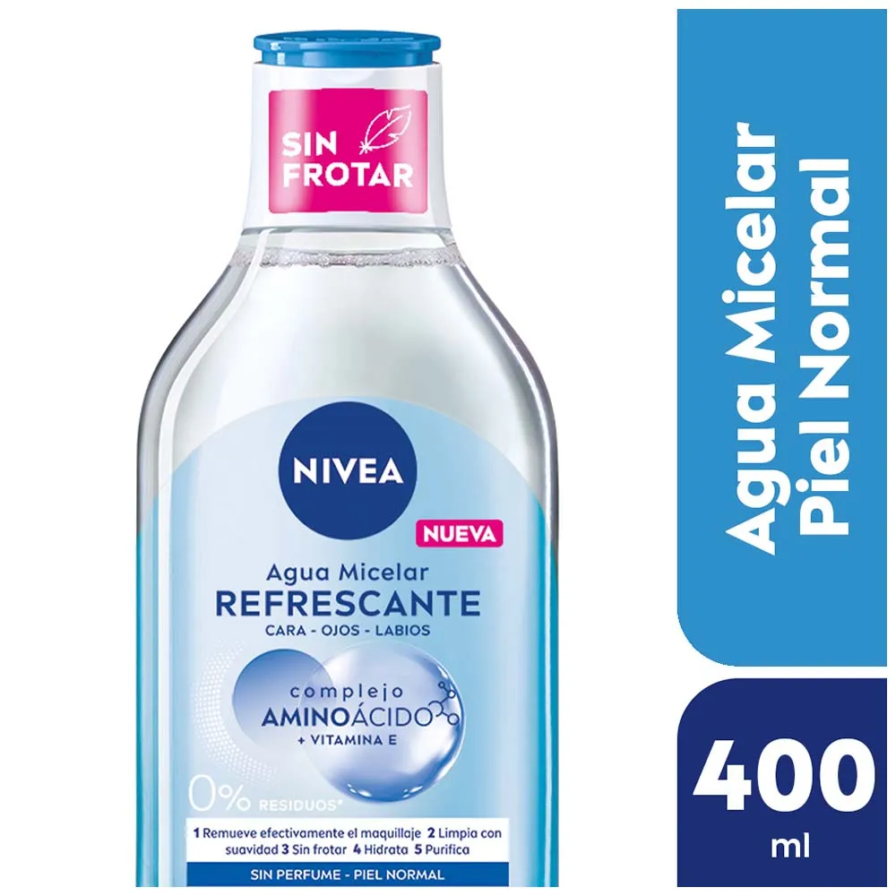Nivea Agua Micelar 5 En 1 Refrescante X 400ml