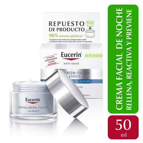 Eucerin Hyaluron Filler 3x Effect Repuesto Crema De Noche
