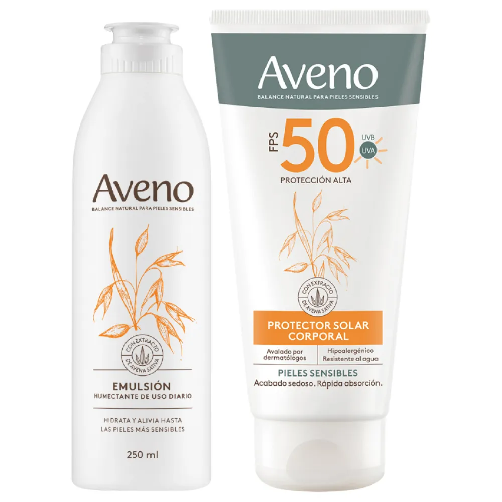 Aveno Combo Hidratación + Protección Corporal Emulsión 250ml