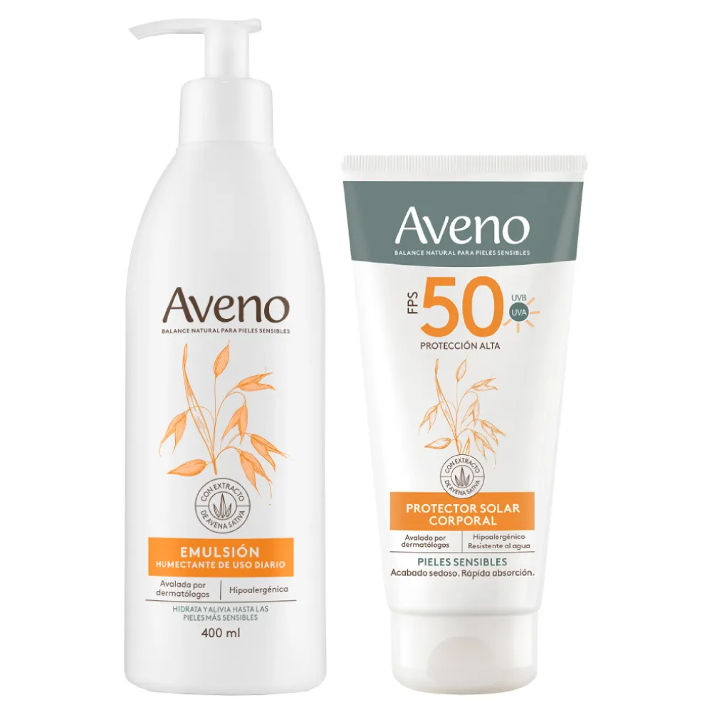 Aveno Combo Hidratación + Protección Corporal Emulsión 400ml