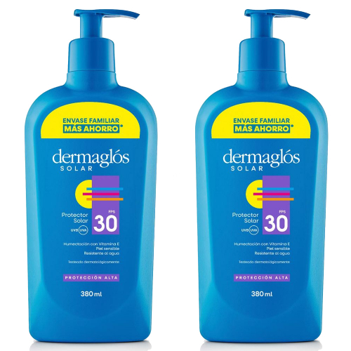 Pack 2 Dermaglós Protector Solar Fps30 X 380ml