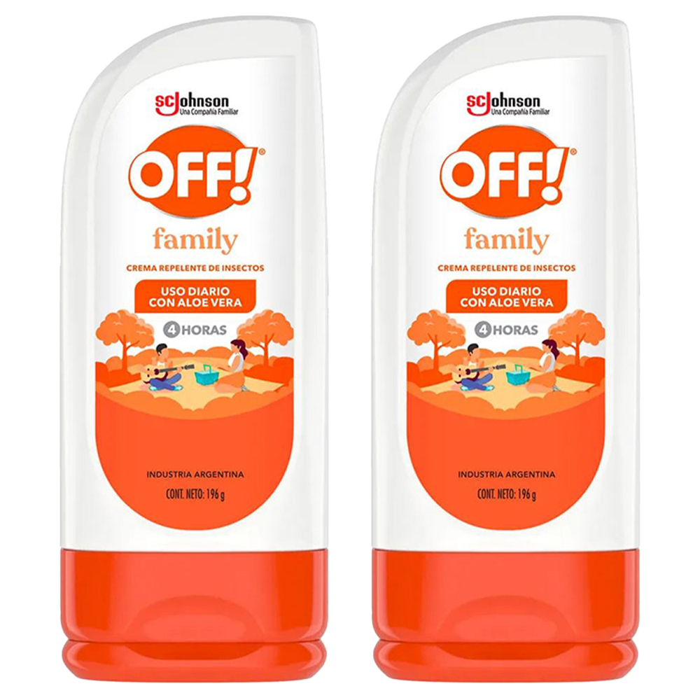 Pack 2 Off! Family Repelente En Crema X 196 Gramos